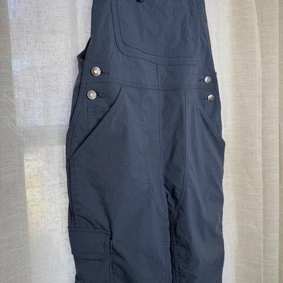 Duluth Trading Heirloom Gardening Bib Overalls Ripstop Dark Gray Womens XS x 31 - Picture 4 of 9